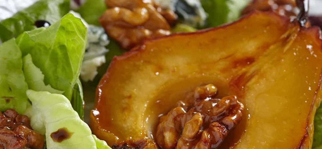 Caramelized Pear And Blue Cheese Salad